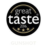 Gunshot Gin - Great Taste Awards, awarded in 3 Stars 2016.